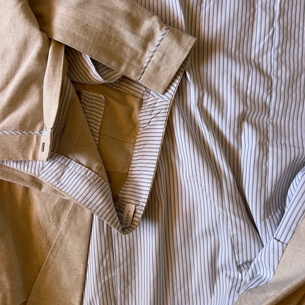 Topshop Linen Cream Blazer and Trousers Set - Picture 12 of 13